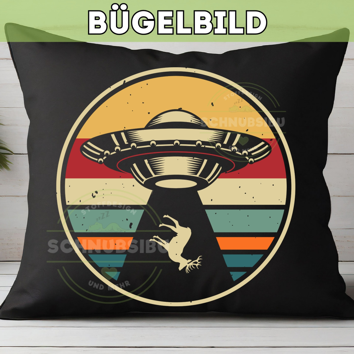 Bügelbild Alienschiff